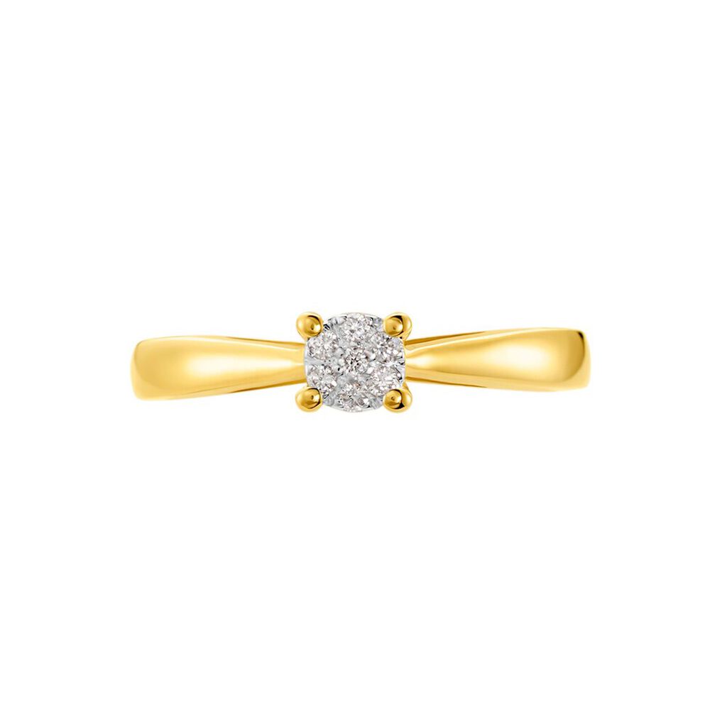 Anello Solitario Sophia Oro Giallo Diamante - Anelli con Pietre Donna | Stroili