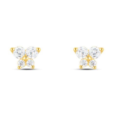 Orecchini Lobo Bon Ton Oro Giallo Cubic Zirconia - Orecchini a Lobo Donna | Stroili