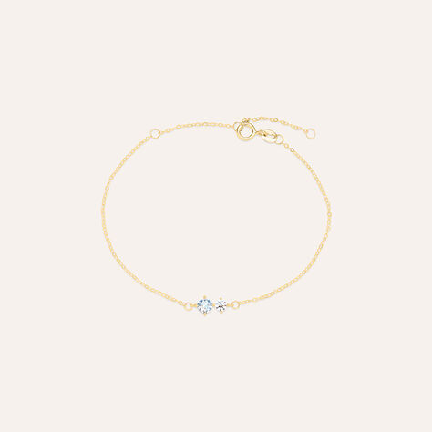 Bracciale Doppio Punto Luce Claire Oro Giallo Cubic Zirconia - Bracciali Amicizia Donna | Stroili