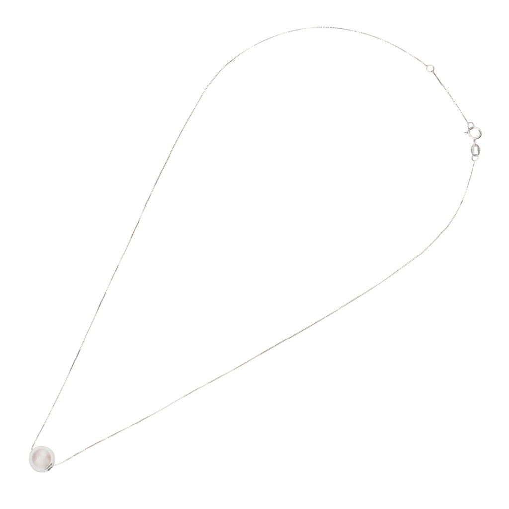 Collana Gabrielle Oro Bianco Perla D'Acqua Dolce - Collane Donna | Stroili