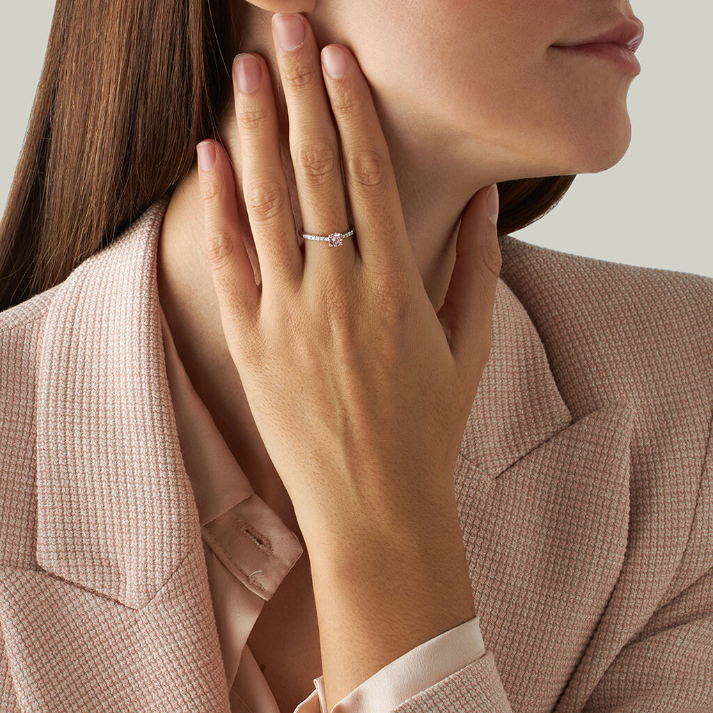Anello Solitario Diamade Oro Bianco Diamante Lab-Grown - Anelli con Pietre Donna | Stroili