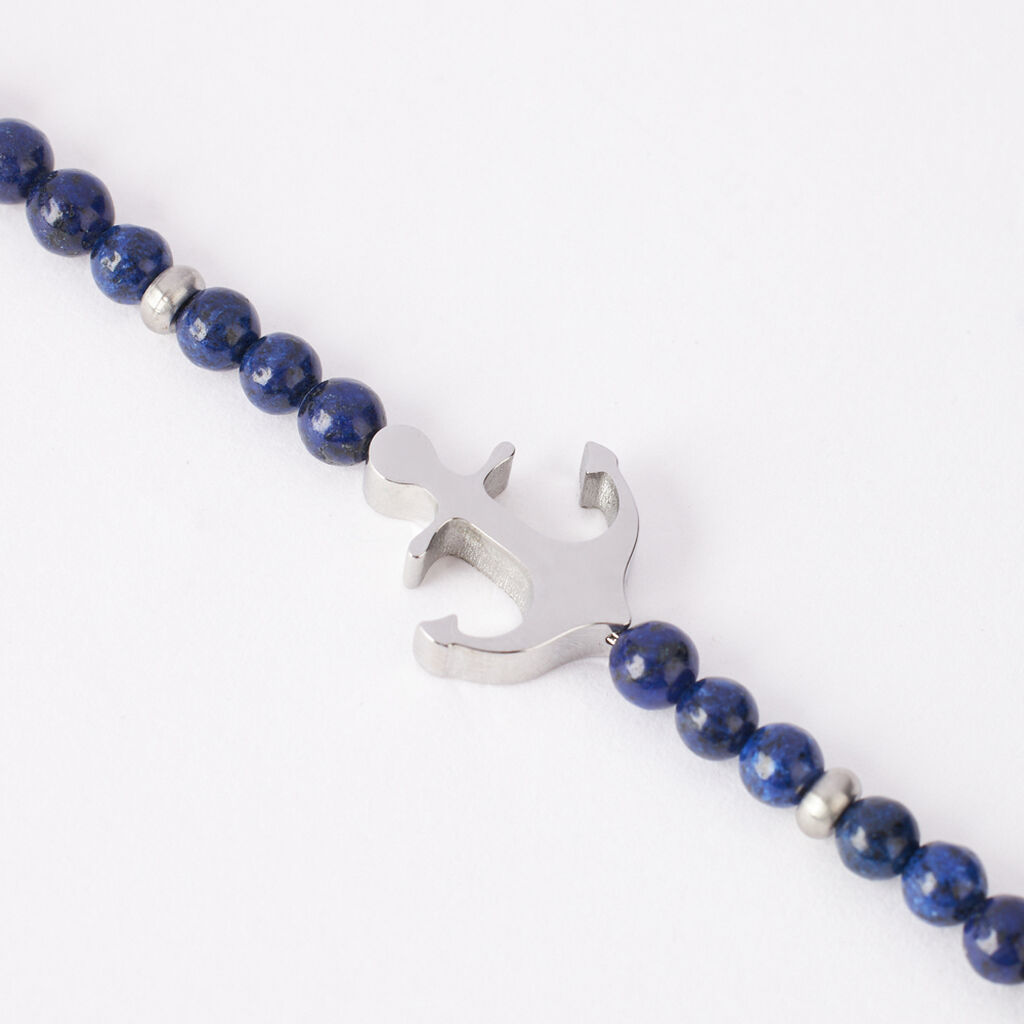 Bracciale Man Code Acciaio Lapislazzuli - Bracciali Uomo | Stroili