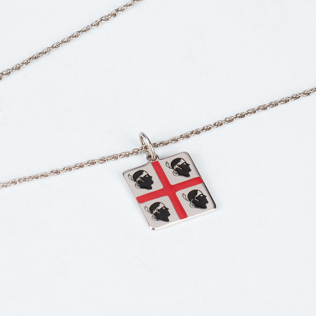 Pendente Saluti&Baci Bandiera Serdegna Love Beats Argento Rodiato - Ciondoli Donna | Stroili