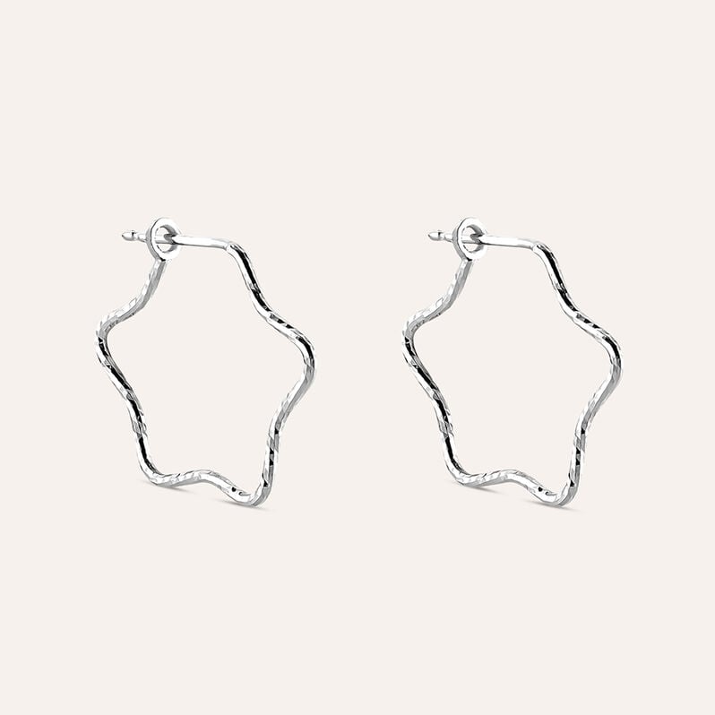 Orecchini A Cerchio Silver Collection Argento Rodiato - Orecchini a Cerchio Donna | Stroili