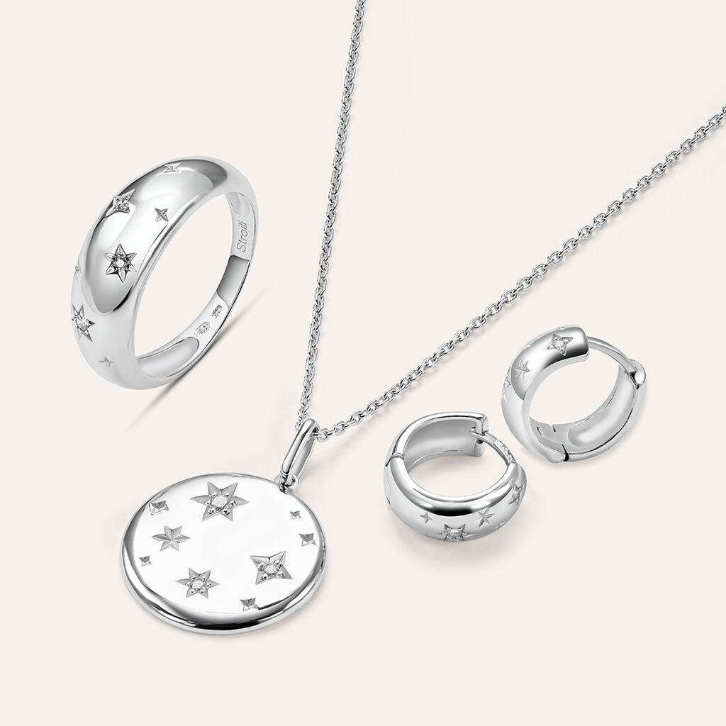 Anello Fascia Silver Collection Argento Rodiato Cubic Zirconia - Anelli con Pietre Donna | Stroili