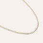 Collana Tennis Silver Glow Argento Dorato Cubic Zirconia