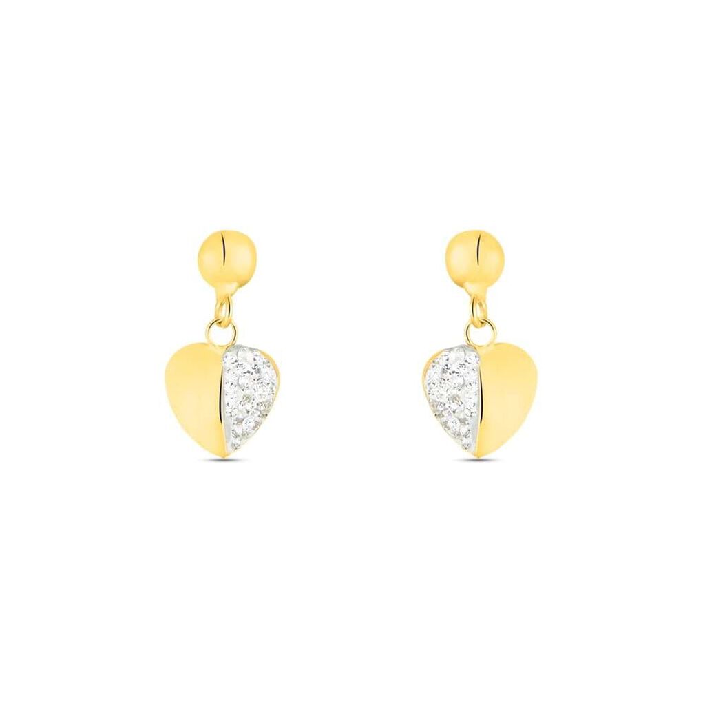 Orecchini Pendenti Crystal Gold Oro Giallo Cristallo - Orecchini Pendenti Donna | Stroili