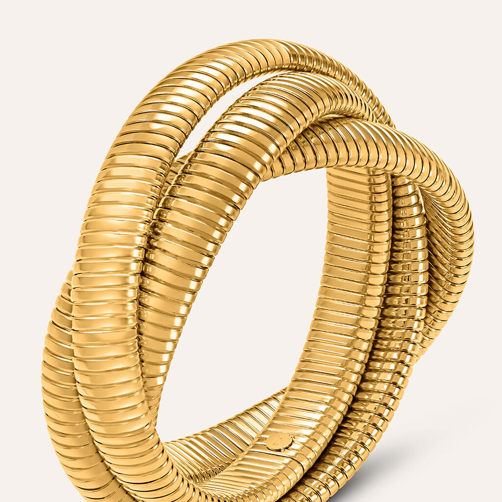 Bracciale Tubogas Radiance Acciaio Dorato
