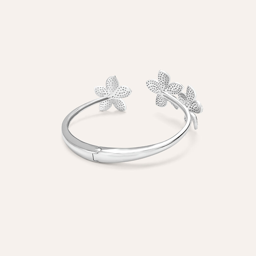 Bangle Silver Shine Argento Rodiato Cubic Zirconia - Bracciali Rigidi Donna | Stroili
