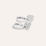 Orecchini A Cerchio Silver Moments Argento Rodiato Cubic Zirconia