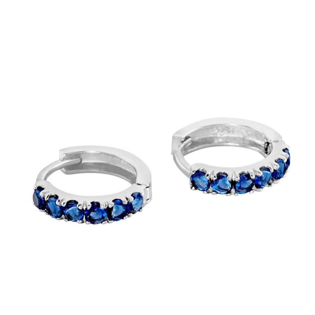 Orecchini A Cerchio Toujours Oro Bianco Cubic Zirconia - Orecchini a Cerchio Donna | Stroili
