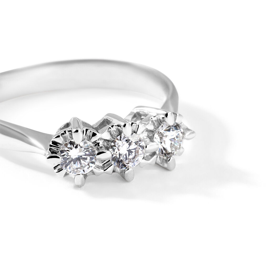 Anello Trilogy Diamazing Oro Bianco Diamante - Anelli con Pietre Donna | Stroili