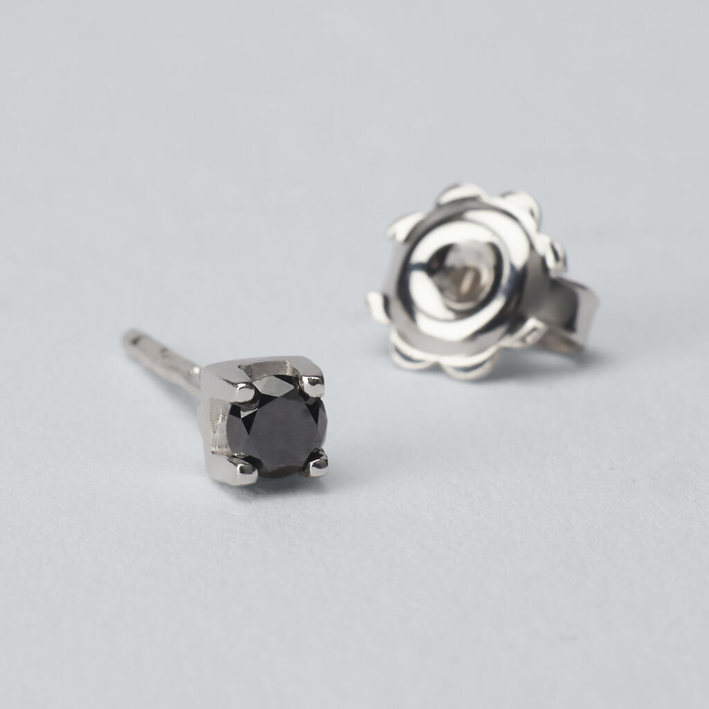 Mono Orecchino Lobo Punto Luce L'homme Diamant Oro Bianco Diamante