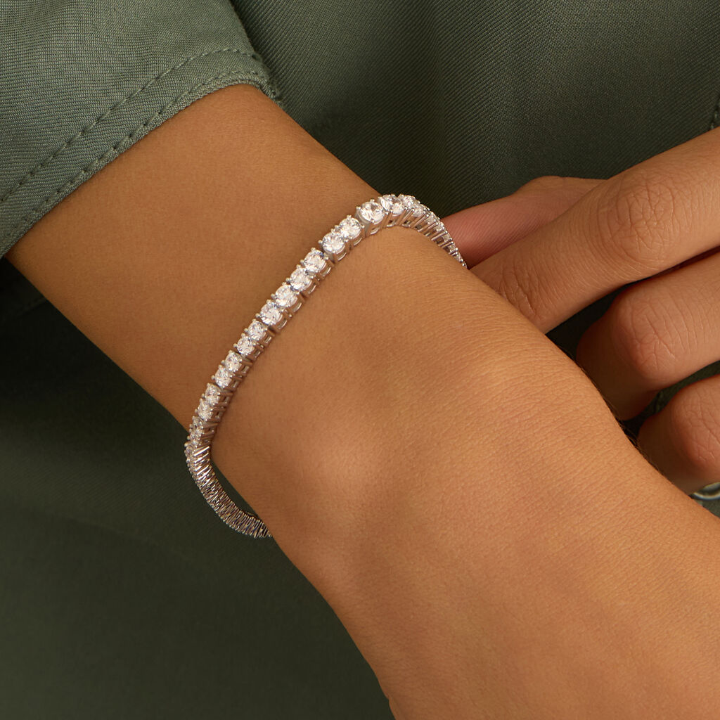 Bracciale Tennis Silver Elegance Argento Rodiato Cubic Zirconia - Bracciali Tennis Donna | Stroili