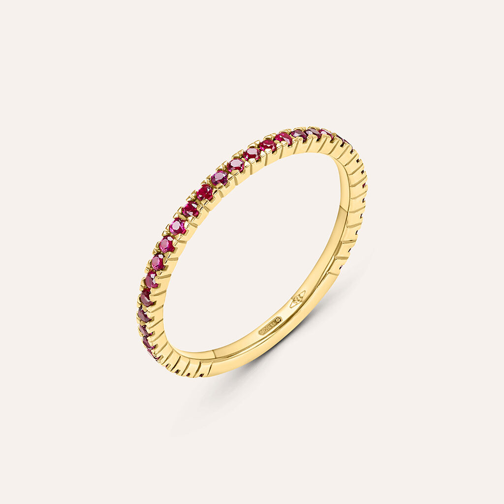 Anello Eternity Claire Oro Giallo Cubic Zirconia - Anelli Eternity Donna | Stroili