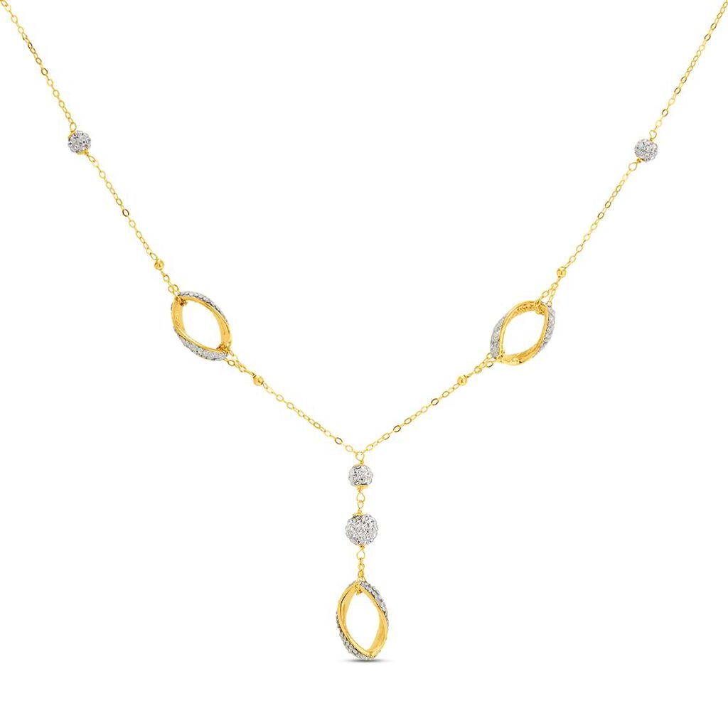 Collana Christelle Oro Giallo Cristallo - Collane Donna | Stroili