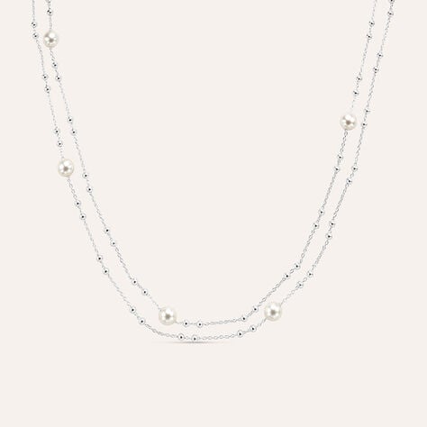 Collana Silver Pearls Argento Rodiato Perla sintentica - Collane Donna | Stroili
