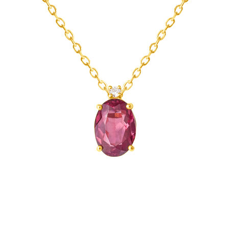 Collana Punto Luce Jasmine Oro Giallo Rodolite Diamante - Collane Punto Luce Donna | Stroili