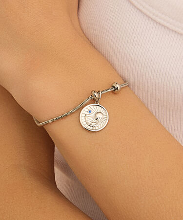 Pendente Love Beats Argento Rodiato Cubic Zirconia