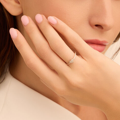 Anello Fantasia Sophia Oro Bianco Diamante - Anelli con Pietre Donna | Stroili