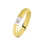 Fede Classica 4 mm Oro Bicolore Diamante