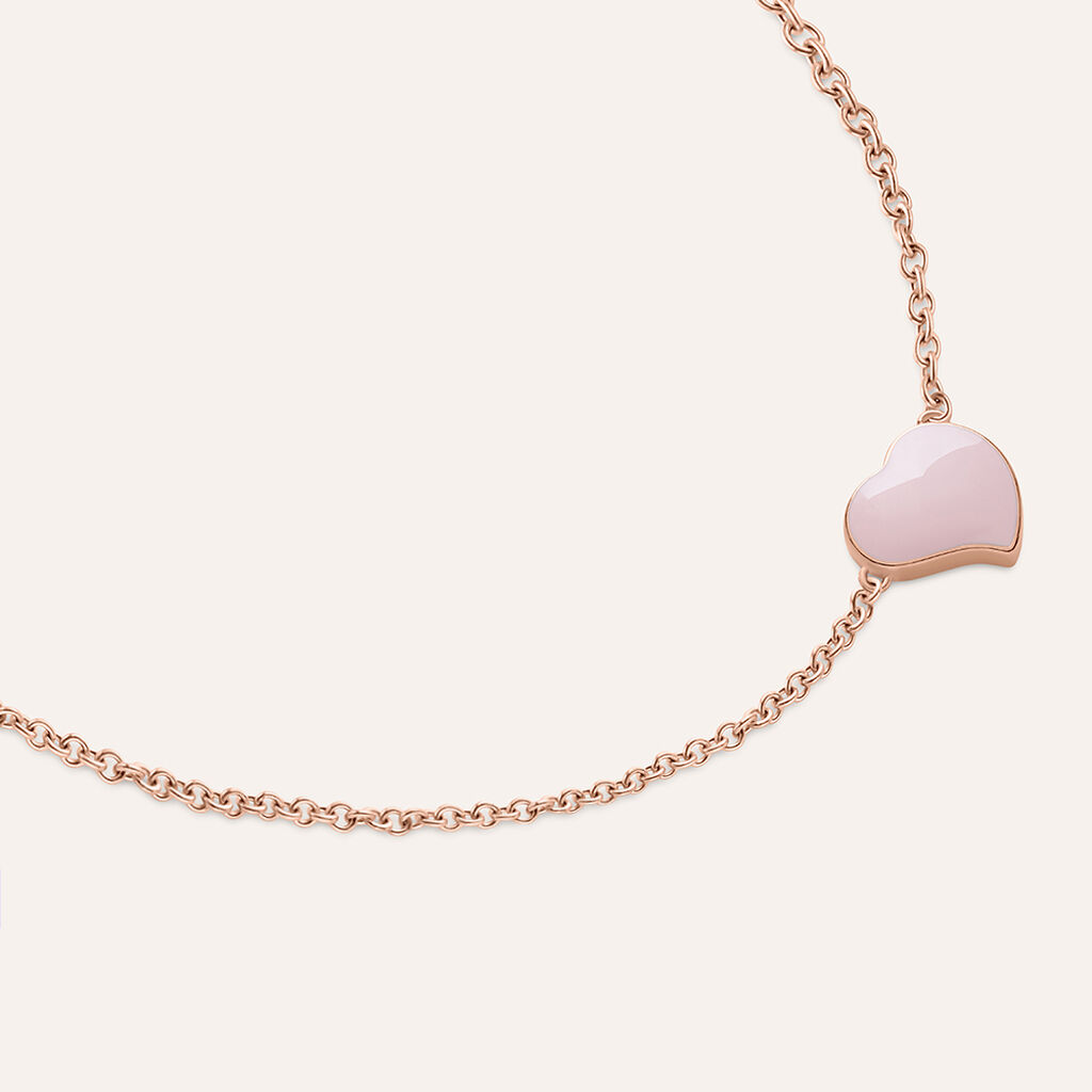 Bracciale Lady Sweet Acciaio Rosa - Bracciali con Incisione Donna | Stroili