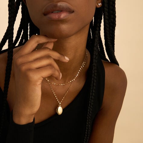 Pendente Portafoto Po&egrave;me Oro Giallo - Ciondoli con Incisione Donna | Stroili