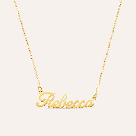 Collana Rebecca Gold Names Oro Giallo - Collane Unisex | Stroili
