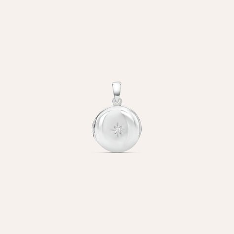 Pendente Portafoto Love Beats Argento Rodiato Cubic Zirconia - Ciondoli Donna | Stroili