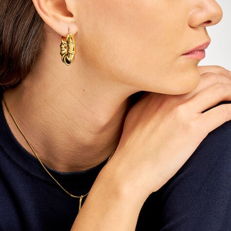 Orecchini A Cerchio Radiance Acciaio Dorato - Orecchini a Cerchio Donna | Stroili
