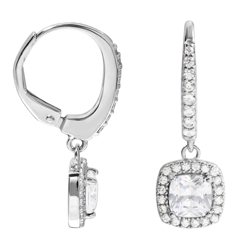 Orecchini Lobo Silver Elegance Argento Rodiato Cubic Zirconia - Orecchini a Lobo Donna | Stroili