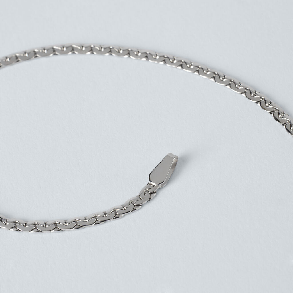 Bracciale Catena Colette Oro Bianco - Bracciali Donna | Stroili