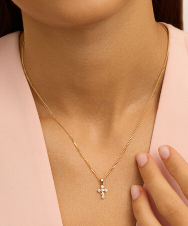 Pendente Holy Oro Giallo Cubic Zirconia