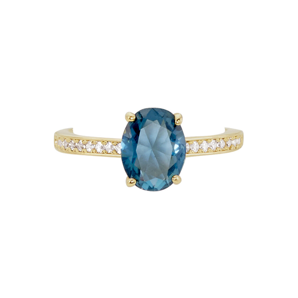 Anello Golden Dream Placcato Oro Giallo Vetro Cubic Zirconia - Anelli con Pietre Donna | Stroili