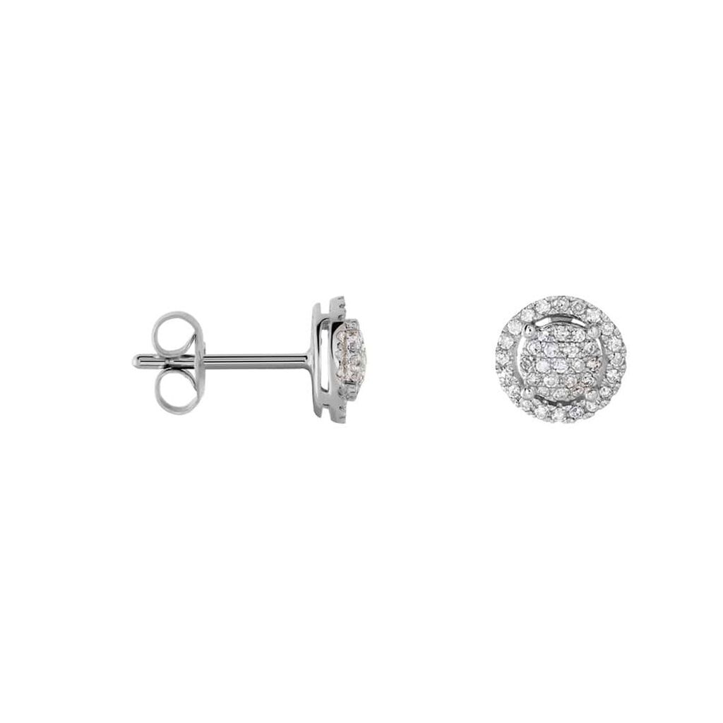 Orecchini Lobo Sophia Oro Bianco Diamante - Orecchini a Lobo Donna | Stroili