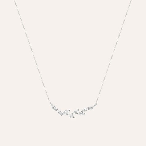 Collana Claire Oro Bianco Cubic Zirconia - Collane Donna | Stroili