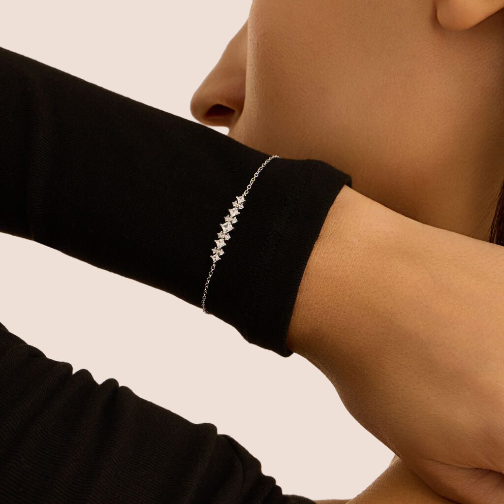 Bracciale Silver Elegance Argento Rodiato Cubic Zirconia