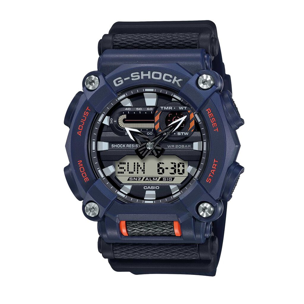 Orologio multifunzione Casio linea G-Shock cinturino e cassa in resina blu - Orologi Sportivi Uomo | Stroili