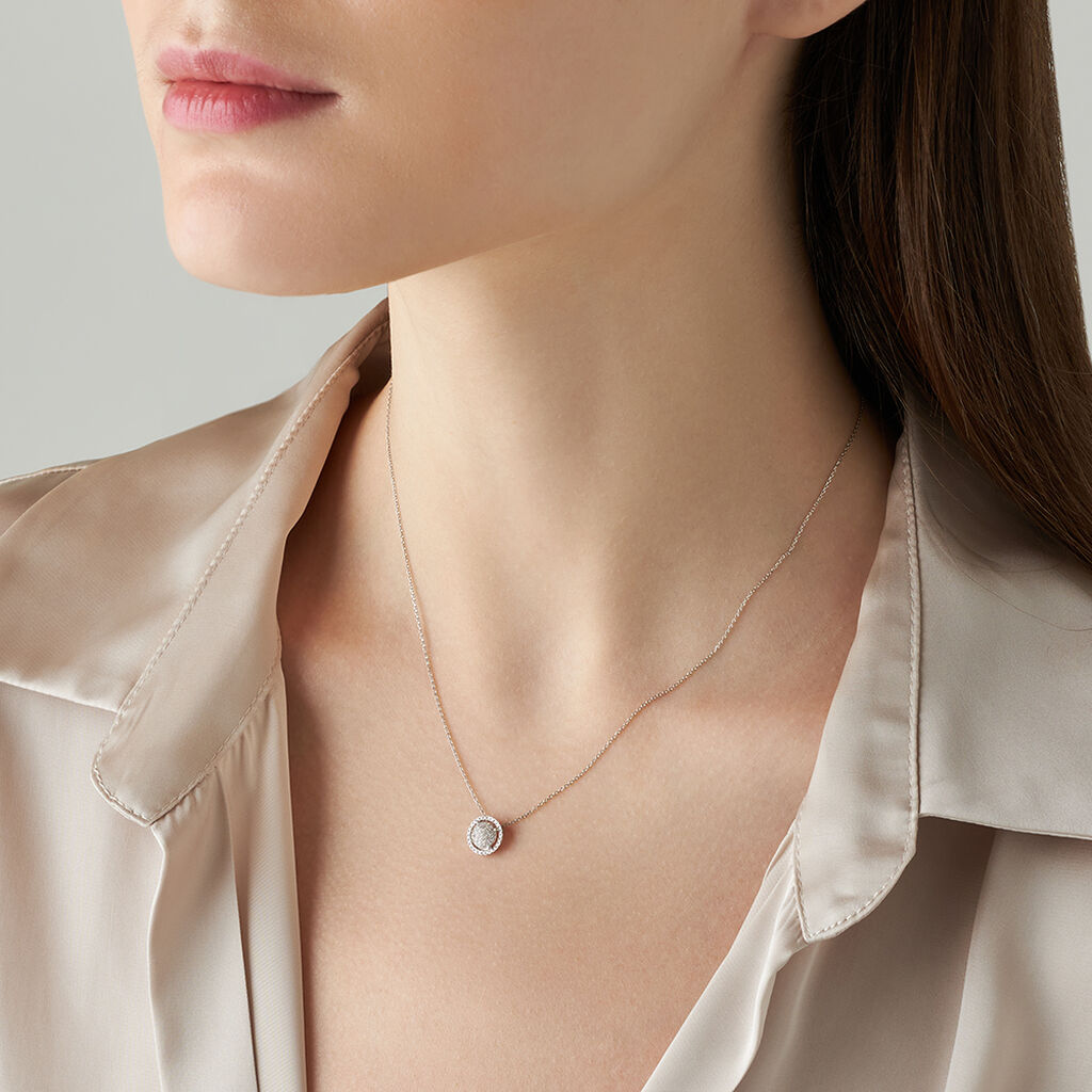 Collana Sophia Oro Bianco Diamante - Collane Donna | Stroili