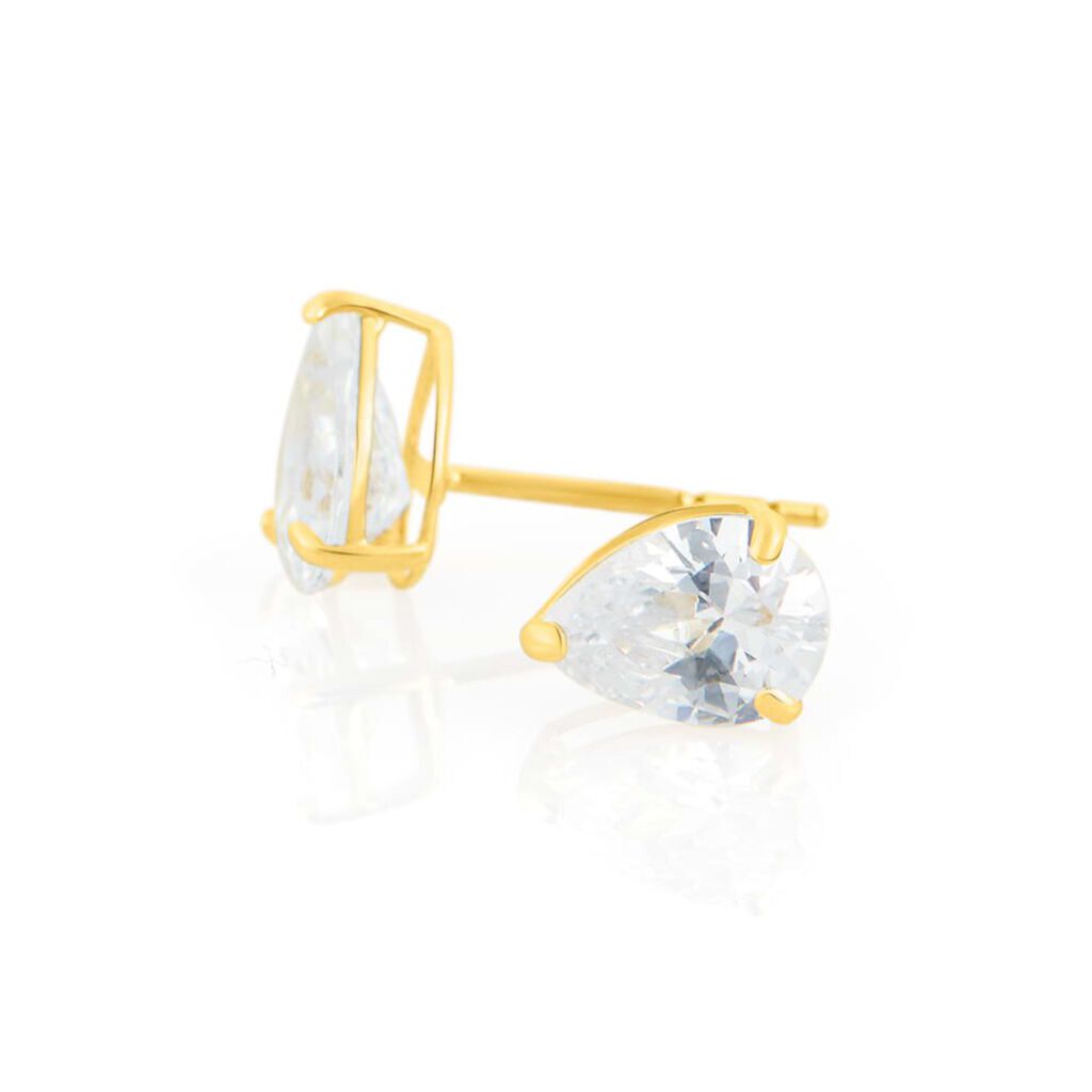 Orecchini Lobo Punto Luce Bon Ton Oro Giallo Cubic Zirconia - Orecchini a Lobo Donna | Stroili