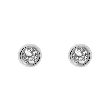 Orecchini Lobo Punto Luce Silver Elegance Argento Rodiato Cubic Zirconia - Orecchini a Lobo Donna | Stroili