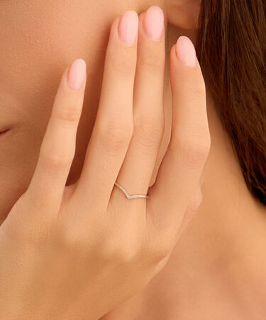 Anello Fantasia Sophia Oro Bianco Diamante