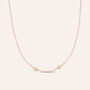 Catenina Love Beats Argento Rosa