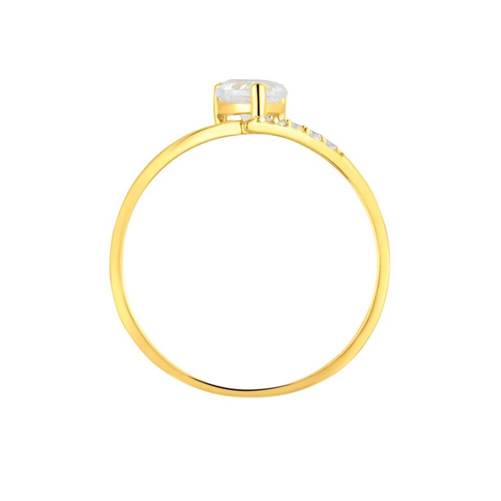 Anello Solitario Claire Oro Giallo Cubic Zirconia - Anelli con Pietre Donna | Stroili