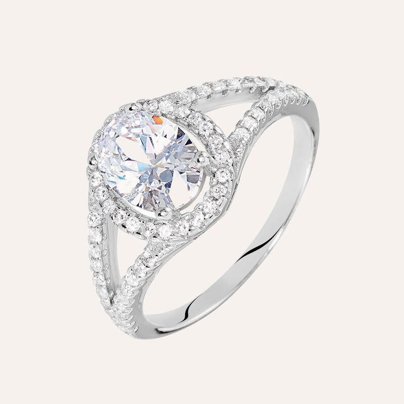 Anello Silver Elegance Argento Rodiato Cubic Zirconia - Anelli con Pietre Donna | Stroili