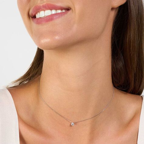 Collana Punto Luce Diamade Oro Bianco Diamante Lab-Grown - Collane Punto Luce Donna | Stroili