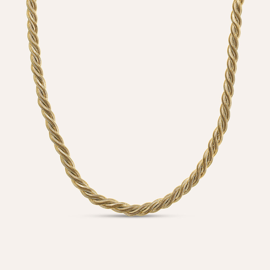 Collana Lady Code Acciaio Dorato - Collane Donna | Stroili