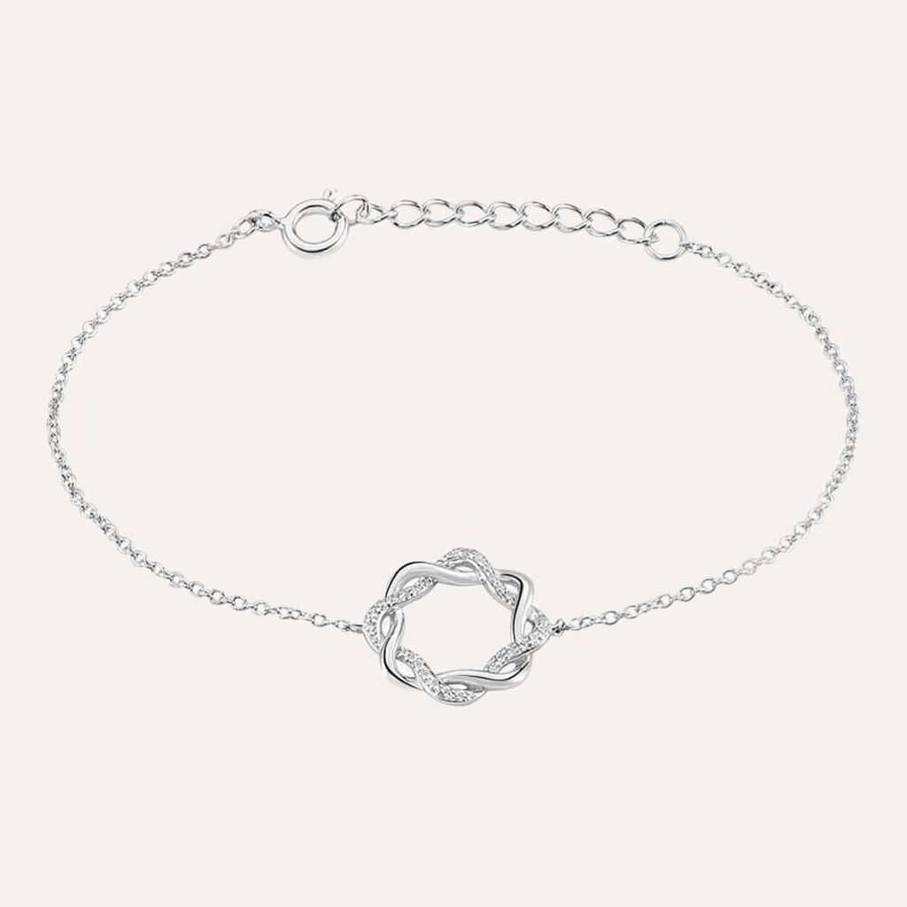 Bracciale Silver Shine Argento Rodiato Cubic Zirconia