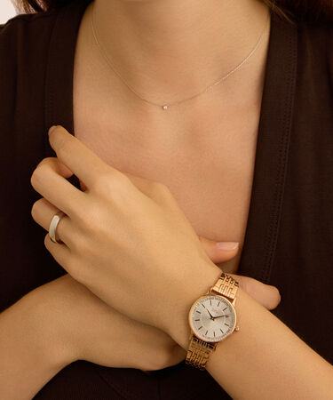 Collana Punto Luce Grace Oro Bianco Diamante