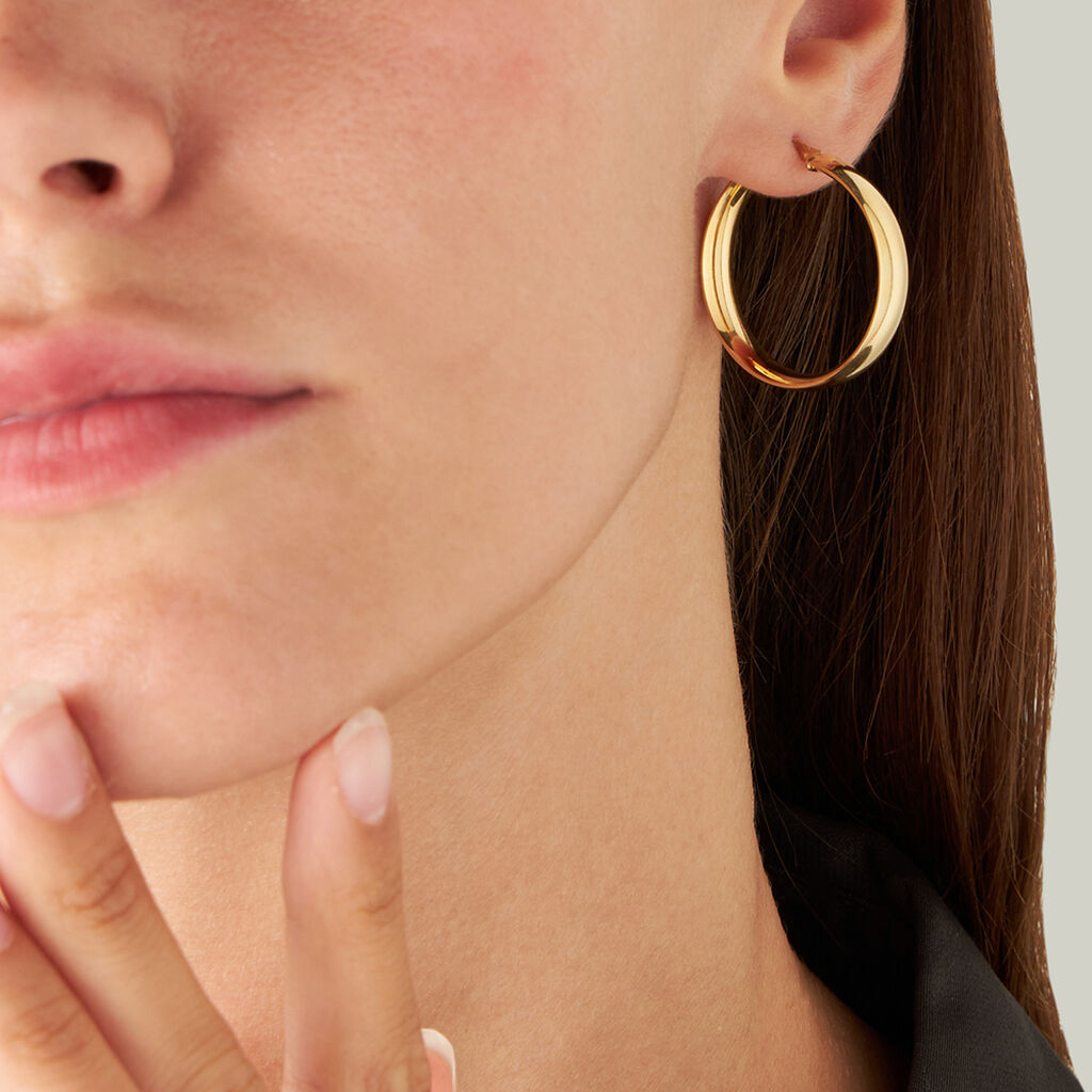 Orecchini A Cerchio Toujours Oro Giallo - Orecchini a Cerchio Donna | Stroili